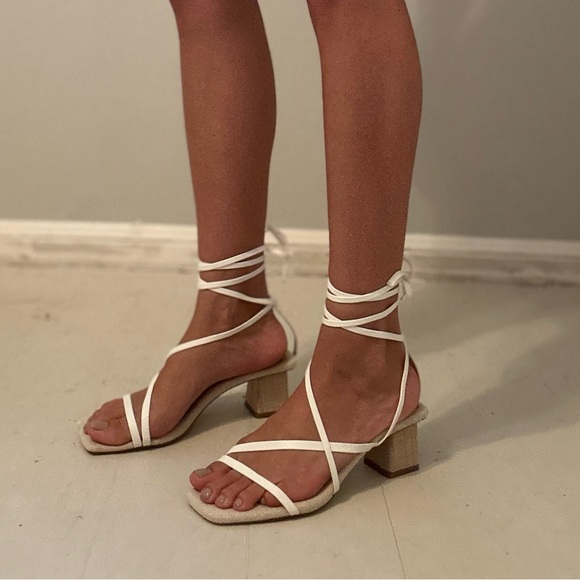 Open Toe Strap Heels - Picture 2 of 11